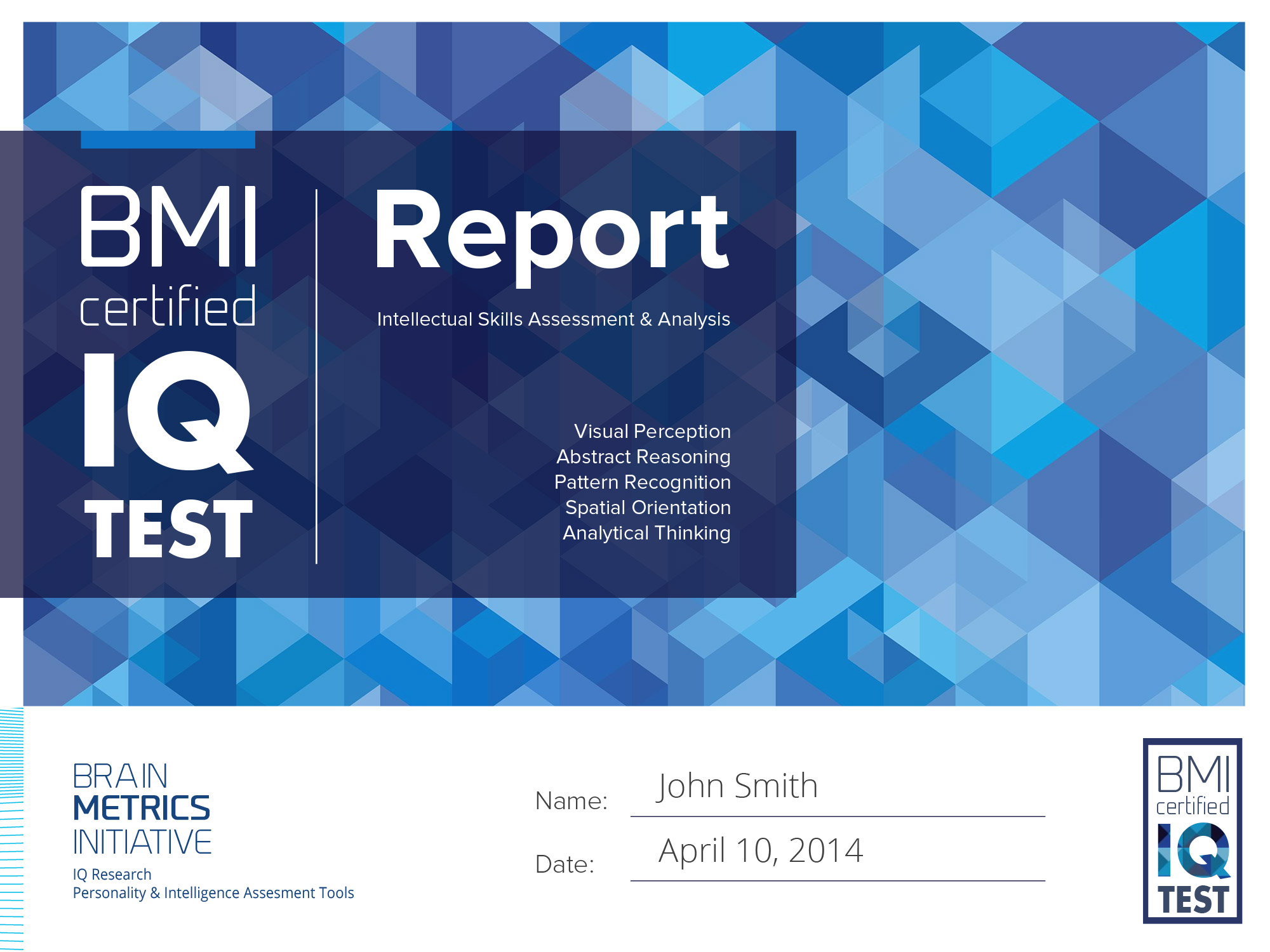 Sample BMI Report