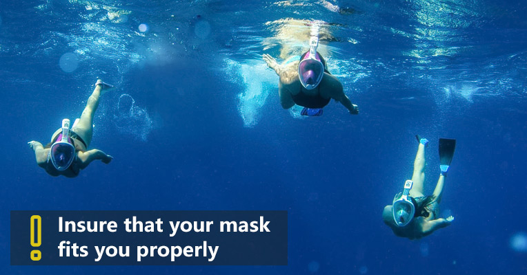 How to choose and wear a snorkel mask