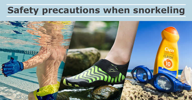 Safety precautions for snorkeling