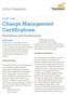 Change Management Certifications: