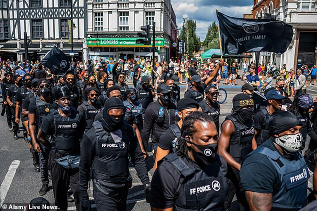 Since the sinister black-shirted marchers in question were members of a group calling themselves the Forever Family Force ¿ and they were demonstrating in support of the anti-capitalist, anti-police Black Lives Matter campaign ¿ our national broadcaster reported the news with barely a hint of disapproval