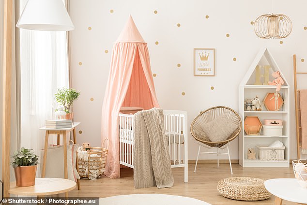 Creepy: A seven-months-pregnant mother-to-be says her mother-in-law snuck into her house, stole items from the nursery, and put them in a nursery in her own home (stock photo)