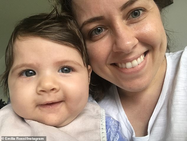Emilia Rossi (pictured with her daughter Olympia), 38, is living through Melbourne