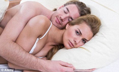 A man typically falls asleep straight after sex unlike his partner. (Posed by models)