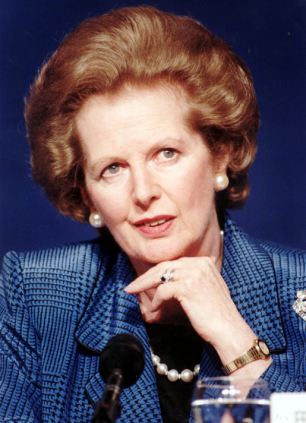 Conservative Prime Minister Baroness Thatcher