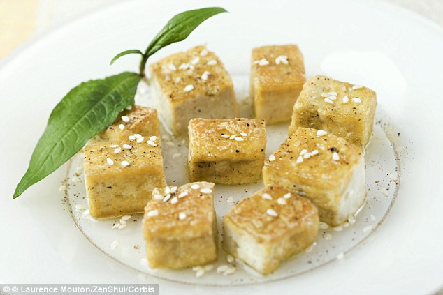 Tofu is low calorie alone at only 94 calories per half cup however its spongy texture means it absorbs the oil easily if you choose to fry it 
