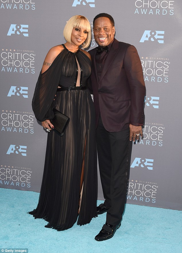 Split: Mary J. Blige has filed for divorce from her husband Martin 