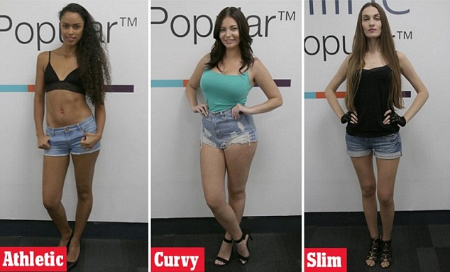 L-R: Sophia has an athletic figure, Stephanie has a curvy one and Inesa has a slim physique. So which one did the men like the most?