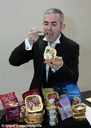 Simon Allison insists he loves his job as a dog and cat food tester for Marks & Spencer