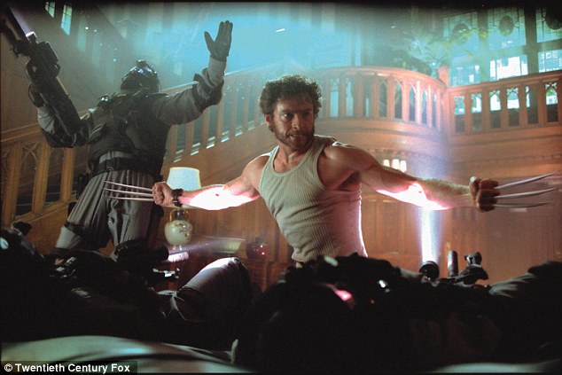 While Wolverine in the X-Men movies (pictured) had super bone strength because his were coated in metal, a real-life genetic mutation in a gene called RLP5 can kickstart certain signalling pathways on the bone cells, making them grow denser and bulkier - conditions which are generally called osteosclerosis and hyperostosis