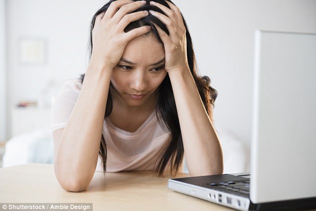 Stress causes the deposition of abdominal fat, which will be hard to shift (stock image)