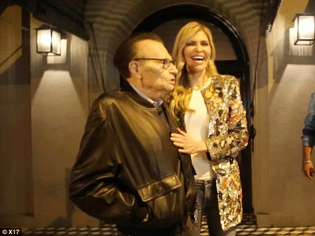 Larry King, 83, and his wife Shawn, 56, were seen arm-in-arm on a dinner date in West Hollywood earlier this month