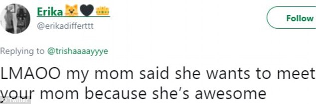 Shopping: Trisha explained that she was sitting on the couch when the interaction happened and she felt bad about what her mom did because 