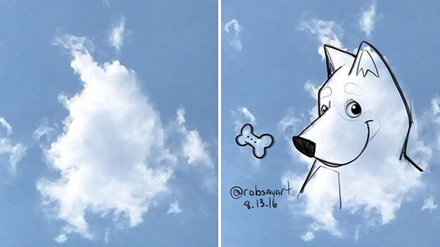 рисунки из облаков