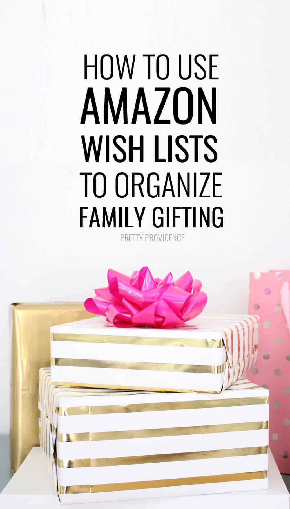 How to use Amazon Wish Lists for family gift exchanges! This makes it SOOO EASY to shop for your loved ones! You