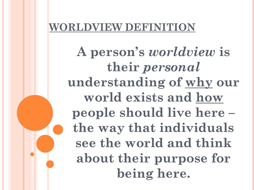 WORLDVIEW DEFINITION