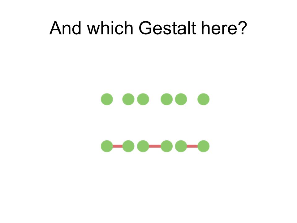 And which Gestalt here Connectedness