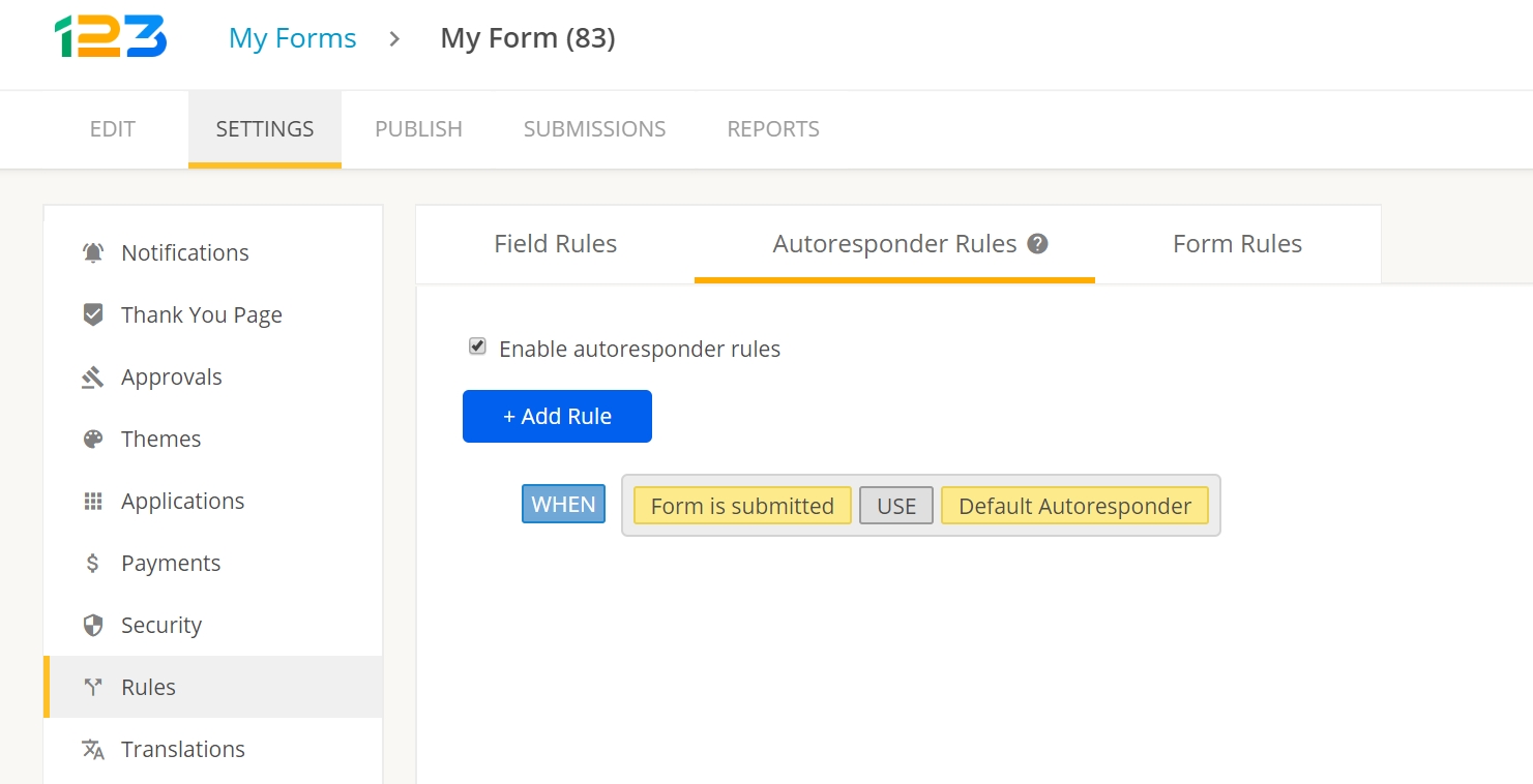 show or hide form fields with conditional logic on 123 form builder