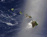 A Hawaii területét alkotó vulkanikus hegylánc