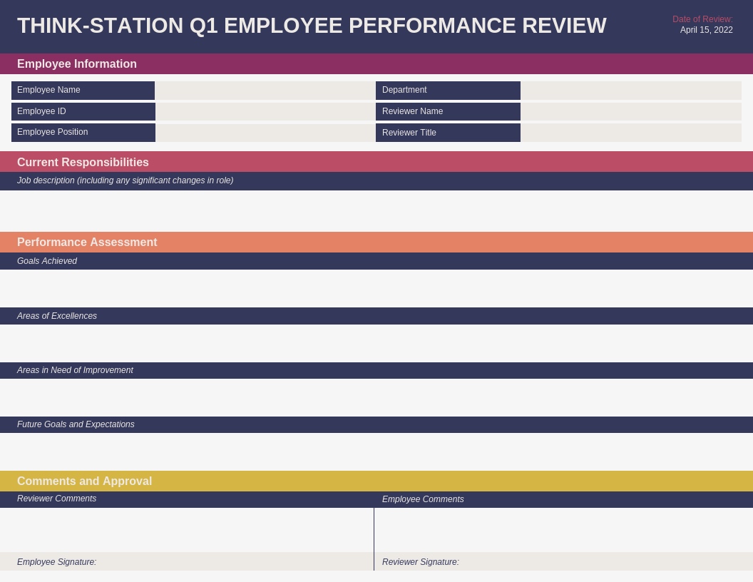 performance review examples