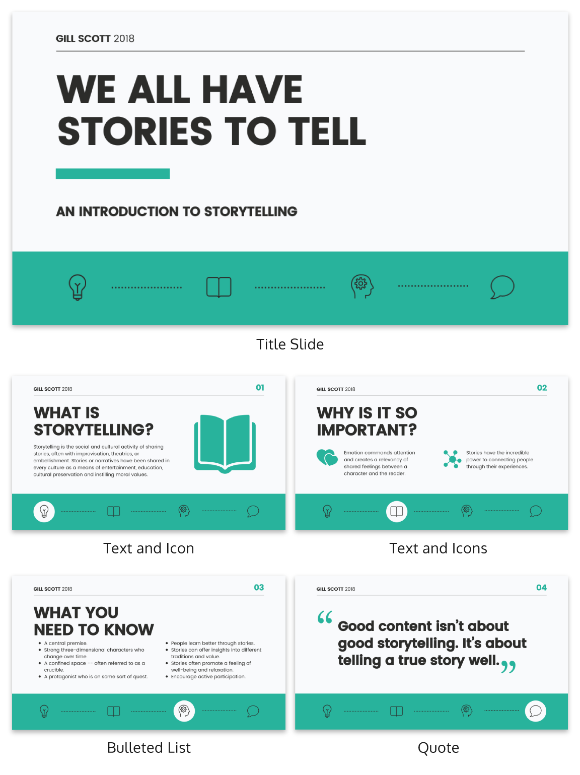 Storytelling Business Presentation Ideas
