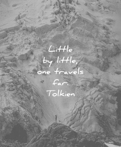 inspirational quotes little one travels far jrr tolkien wisdom