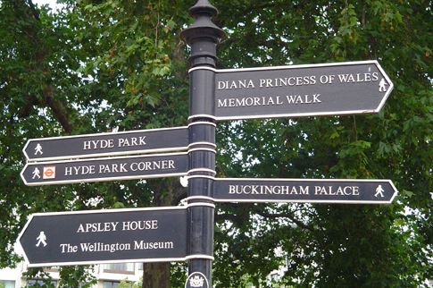 London signpost