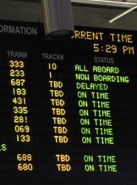 Delayed and on time