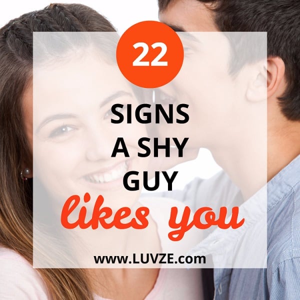 how to tell if a shy guy likes you