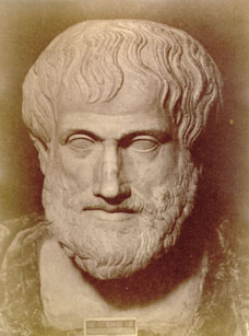 a bust of Aristotle