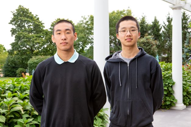 CRSP scholars Maximillan Yam and Sean He, mentored by Dr. Yusuf Danisman