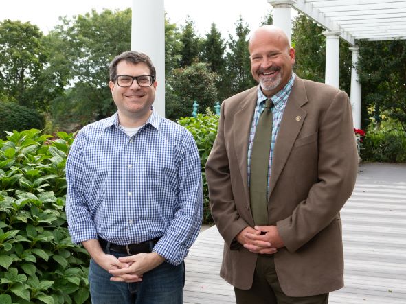 Dr. Mark Zelcer and Dr. Michael DeMarco, mentors to Ziyue Du