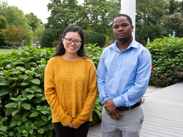 Dr. Rex Taibu with CRSP Mentee Nina Zabat Borja