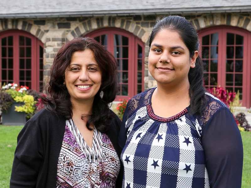 Dr. Moni Chauhan with CRSP mentee Anjali Gaba