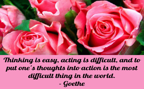 Quotation by Goethe.