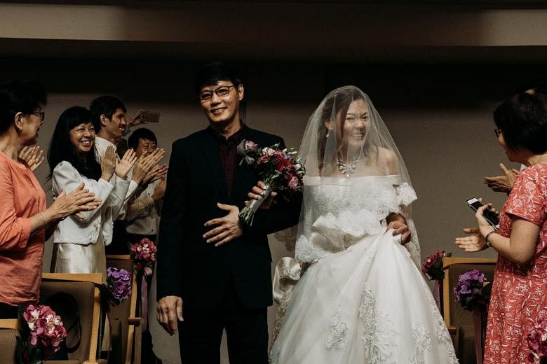 "Newlyweds" Mr Tan and Madam Lim are grateful to be back as a family after having been divorced for more than 10 years. Both have found a new equilibrium after a tumultuous life in and out of prison. Mr Tan is now a delivery man, Madam Lim, a freelan