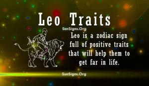 leo personality Traits