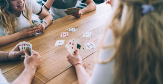 activities for teens - playing a family board game or game of cards never gets old.